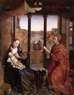 Rogier van der Weyden Painting - St Luke Drawing a Portrait of the Madonna Rogier van der Weyden